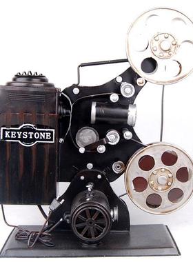 复古怀旧老式放映机模型摆件仿古酒吧咖啡厅摄影道具橱窗陈列摆设