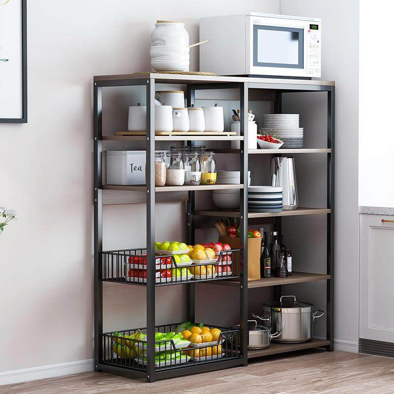 厨房置物架落地式多层储物放锅收纳架碗柜家用厨房微波炉蔬菜架子,厨房/烹饪用具,微波炉置物架,淘宝优惠券,粉丝福利购,淘宝优惠卷