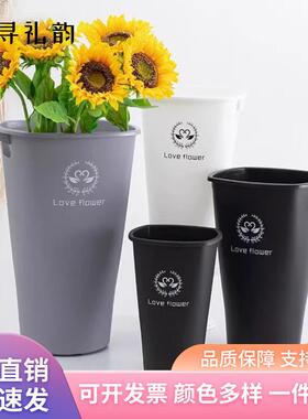塑料醒花桶花束插花养家用落地式花店用材大号鲜花养蓄水设计
