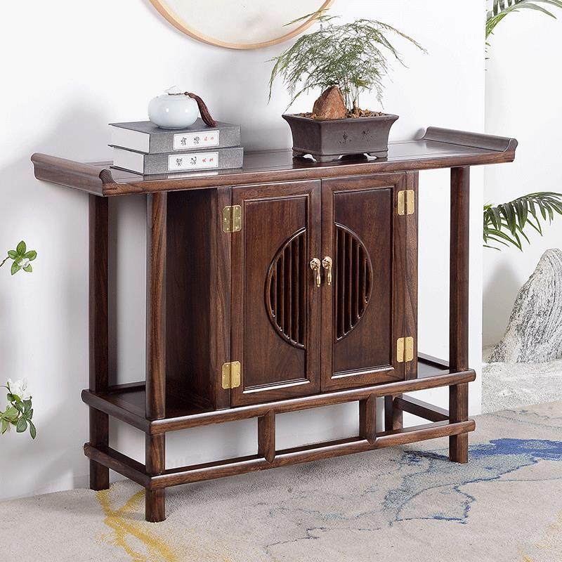 新中式玄关台禅意门厅玄关供桌现代简约客厅条案端景台玄关柜窄款