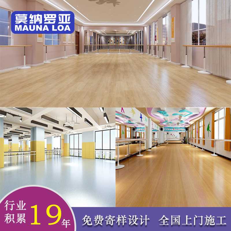 舞蹈地胶地垫健身房专用教室内pPVC地板