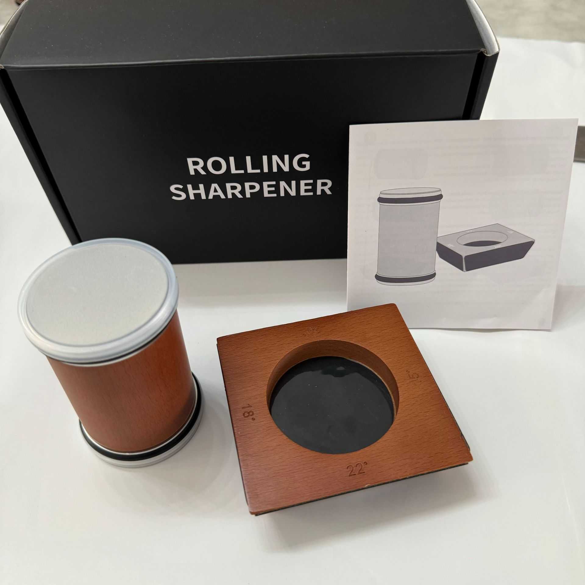 磨刀石Rollingsharpener可调节角度四边滚筒磨刀器滚筒式图片