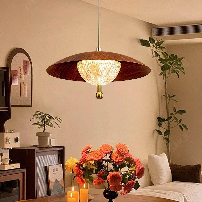 中古风胡桃木色创意星河吧台吊灯饭厅餐厅升降款床头吊线灯复古风,家装灯饰光源,智能吊灯,淘宝优惠券,粉丝福利购,淘宝优惠卷