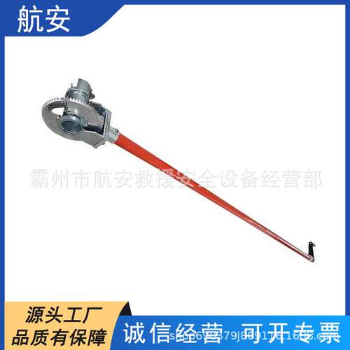 1.8米手持式绝缘绕线器铝合金棘轮卷线器杆式导线飞轮缠绕器