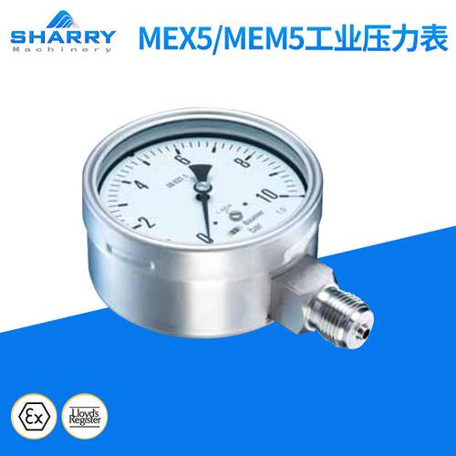瑞士堡盟（Baumer）进口MEX5-MEM5机械式工业压力表 耐震压力表