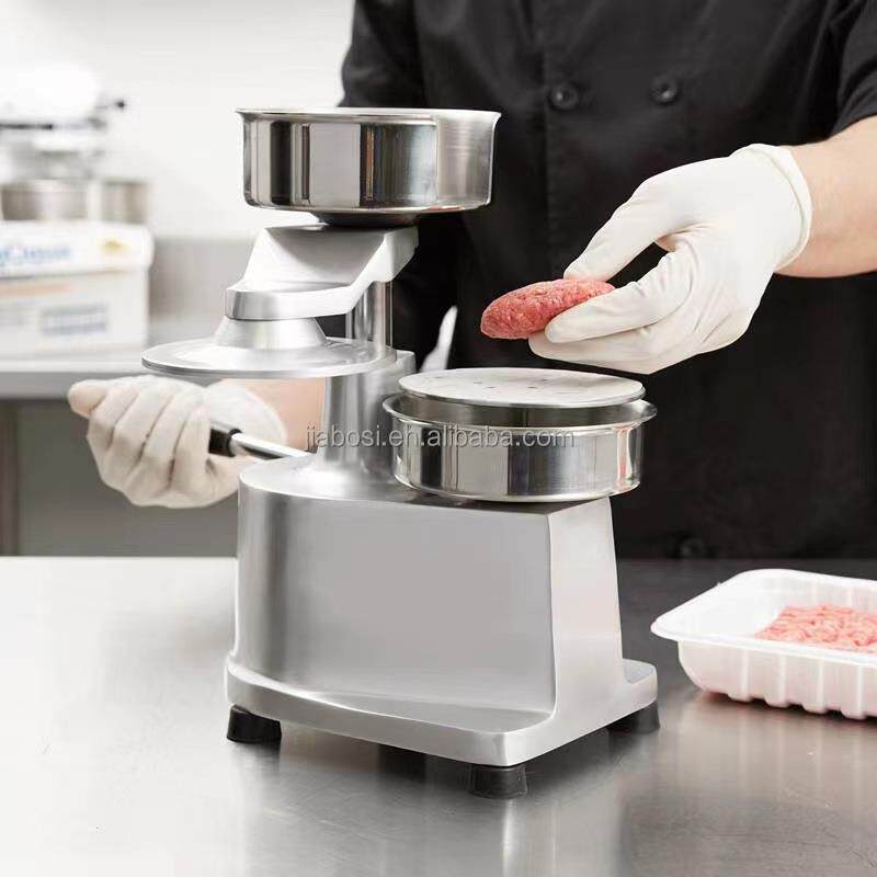 手动肉机压汉堡机不锈钢130-100牛肉成型机压饼机商用现做