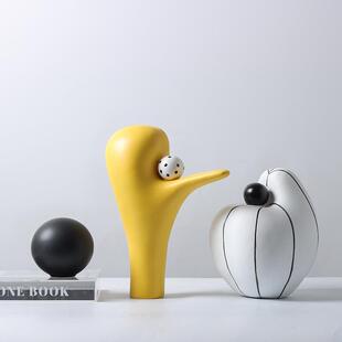 生命之树摆件现代北欧极简彩色树脂家居样板间酒店会所民宿装饰品