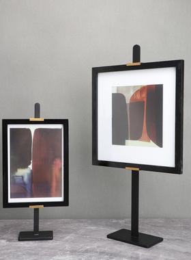 北欧金属画架样板房售楼部卧室书房客厅餐厅电视柜桌面家居摆件