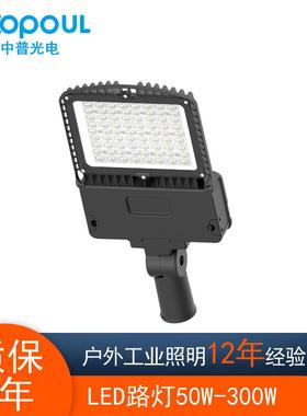 模组led路灯压铸款高低杆户外挑臂灯杆路灯头100W200W300W400W