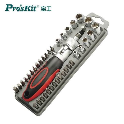 宝工(Pro'sKit)SD-2309 40PCS 棘轮套筒组多角度调节棘轮手柄
