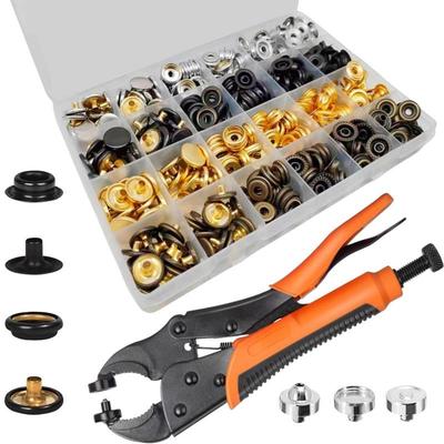 100套铜大白扣金属四合扣安装工具套装篷布按扣大力手压钳子打扣