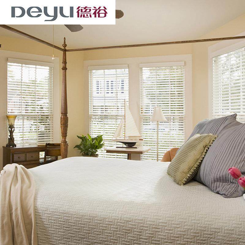 德裕百叶窗卷帘卧室客厅防水遮光遮阳升降拉珠式加厚铝百叶