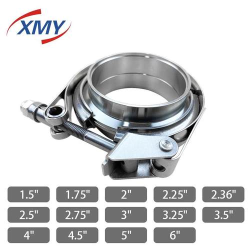 1.5-6英寸304不锈钢V型快放卡箍套件管夹喉箍涡轮卡子消声器抱箍