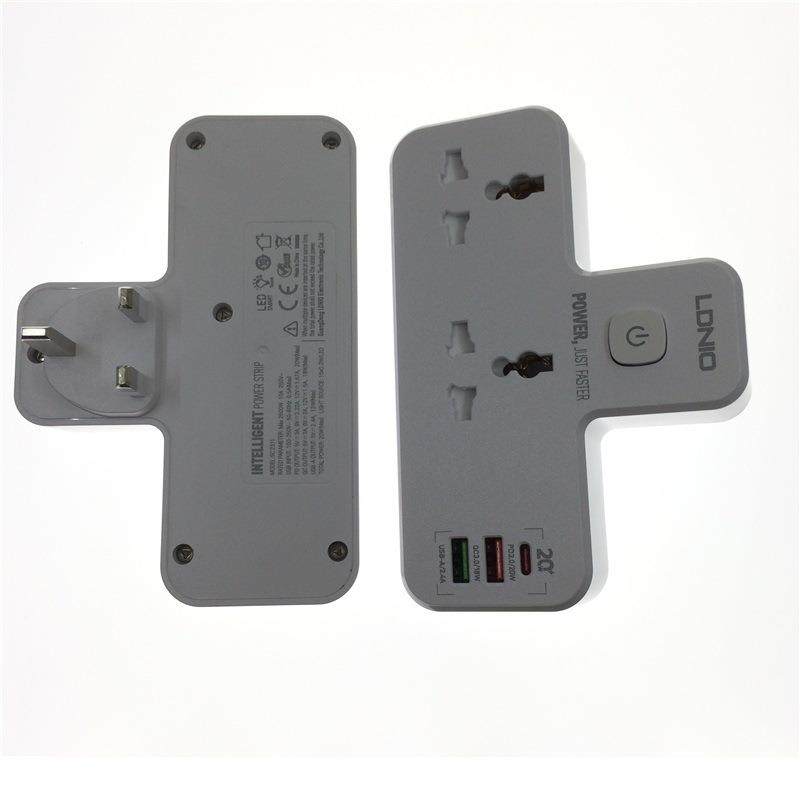 LDNIO插座面板多孔转换器插头带usb电源插排无线多功能插板SC2311