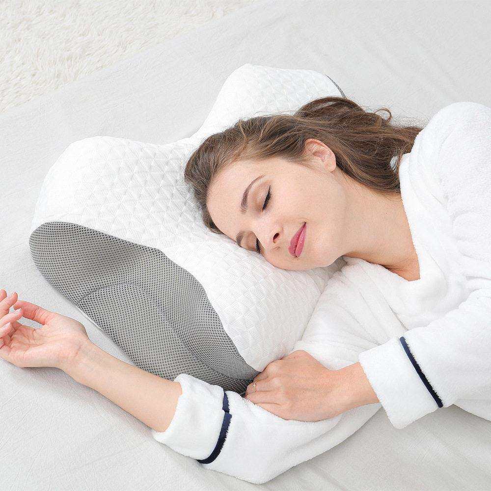 赛恩护颈枕慢回弹记忆棉枕芯助睡眠记忆枕头颈椎蝶形枕支撑压