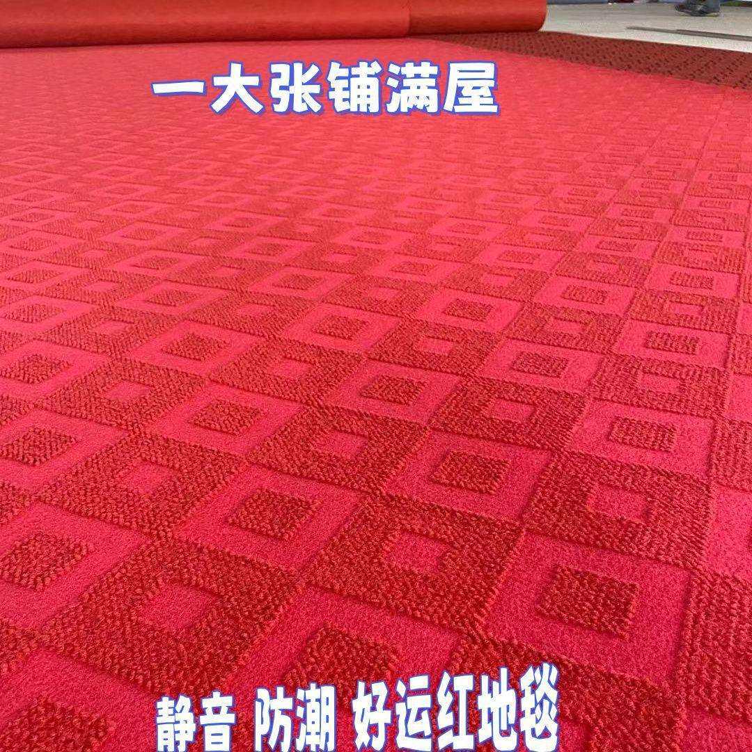 加厚红地毯卧室家用满铺客厅婚房商用办公室走廊楼梯舞台耐磨地毯