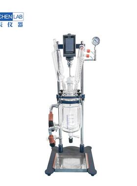 变速调频水油两用气密性强可定时搅拌小型SC-2L桌面式玻璃反应釜