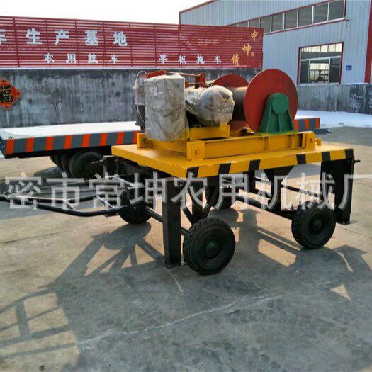 平板运输车常坤农用机械卷扬机运输车小型设备运输工具车