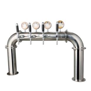 厂家供应特万太博啤酒分发设备扎啤机304不锈钢门型四孔六孔酒