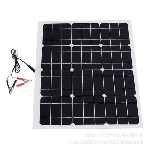 30w18v 户外汽车太阳能充电板 太阳能板 高效太阳能板层压组件