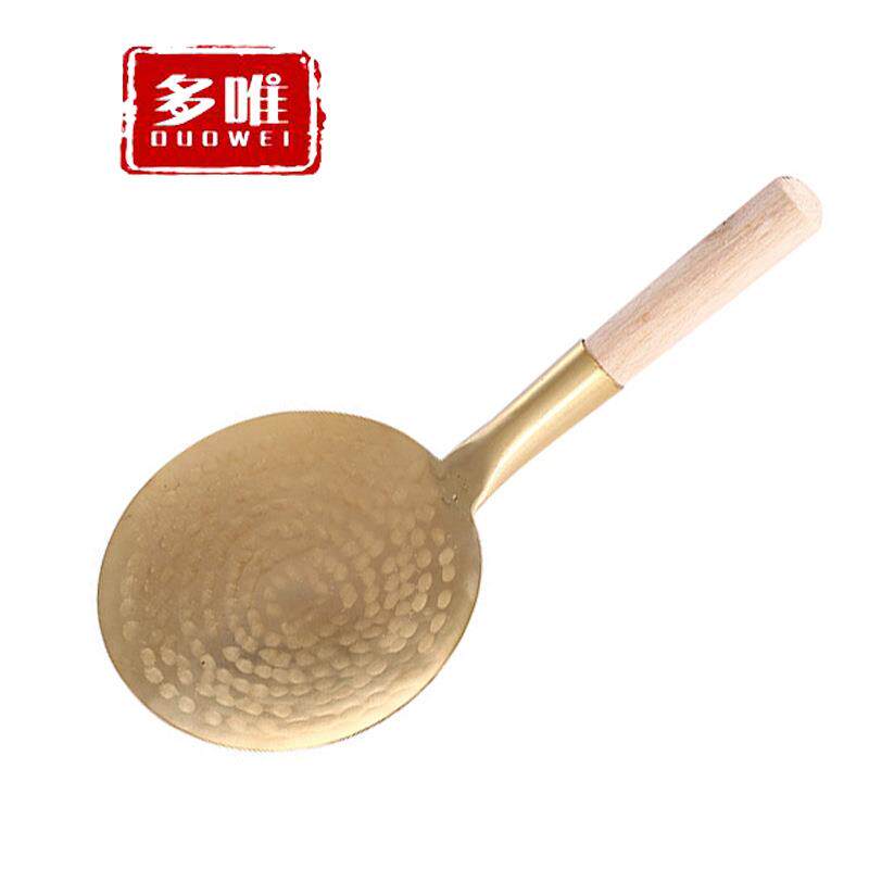 黄铜豆腐脑铲子不锈钢豆腐脑铲子豆腐脑勺子豆花铲圆形豆腐勺