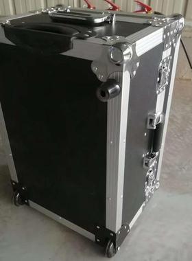 24寸黑色铝合金摄影器材拉杆箱 仪器设备收纳箱 耐用便携工具箱