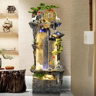 新中式 饰开业 禅意假山流水摆件喷泉客厅景观循环水鱼缸玄关招财装