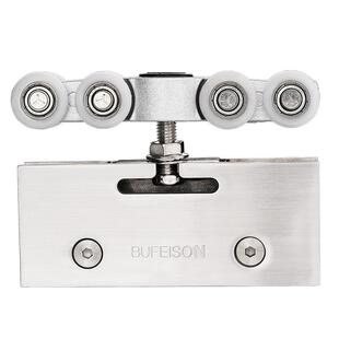 玻璃推拉门吊轮滑轮玻璃移门滑门轮无框玻璃吊轮吊轨轨道轮吊夹轮