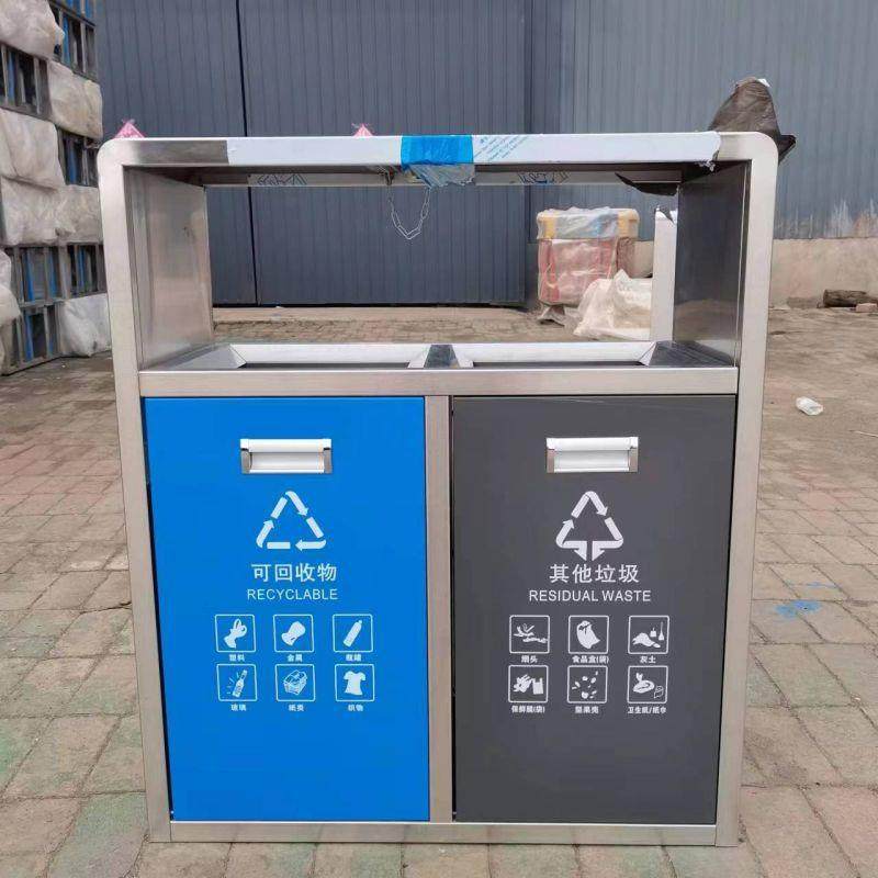 户外垃圾桶不锈钢室外方形售楼部景区木纹多分类大型环卫垃圾箱,基础建材,不锈钢垃圾桶,淘宝优惠券,粉丝福利购,淘宝优惠卷