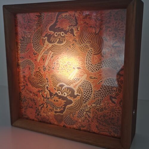 2024龙年小夜灯可更换鲁博手礼龙年台历内页图案氛围灯亮度可调