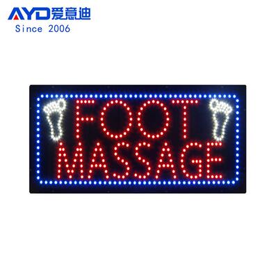 LED灯牌30x60cm广告招牌炫彩动画效果LED FOOT MASSAGE SIGN
