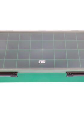 RS PRO 零件收纳盒,32格储物格,338x57x260mm,绿色 515-603