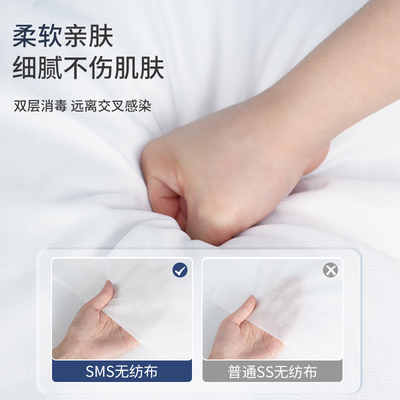 欧巢旅行一次性床单被罩枕套被套四件套旅游酒店双人床上用品隔脏