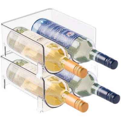 PTZER双瓶红酒架子叠加收纳架冰箱香槟摆件家用瓶架酒柜饮料展示