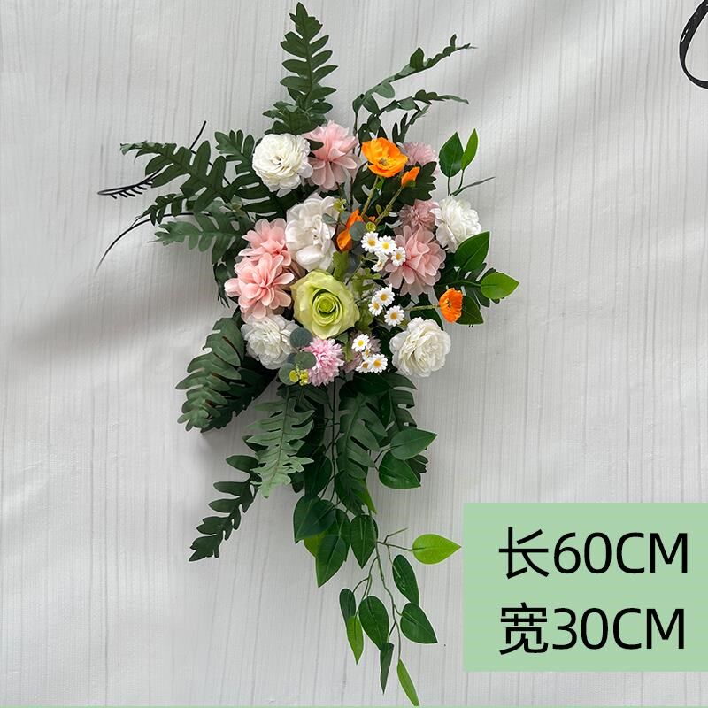 户外森系婚庆道具木桩拱门橱窗花艺舞台背景摆件草坪婚礼装饰花架