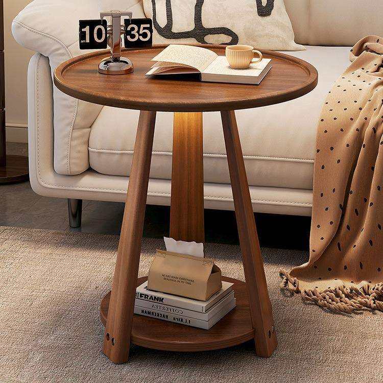 实木小圆桌沙发边几现代简约可移动小茶几客厅阳台小茶桌储物架子,鲜花速递/花卉仿真/绿植园艺,割草机/草坪机,淘宝优惠券,粉丝福利购,淘宝优惠卷