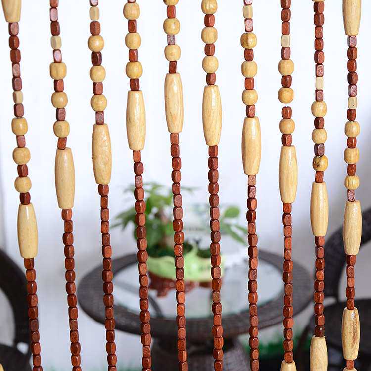 厂家直销 木珠门帘 木珠帘 风水门帘 玄关隔断 挂帘