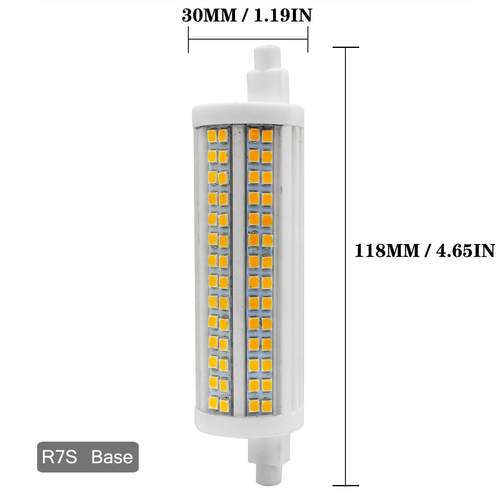 230/120V 调光LED R7S 118 20W 2500lm 替J118 500W 金卤灯透明罩