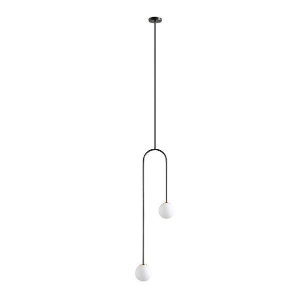 后现代艺术LED吊灯创意个性客厅卧室床头玻璃圆球极简灯具,家装灯饰光源,智能吊灯,淘宝优惠券,粉丝福利购,淘宝优惠卷