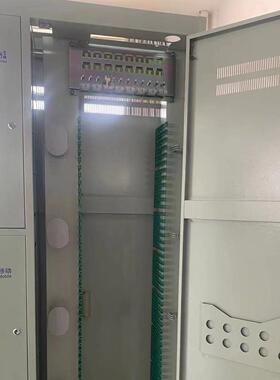 蓝光落地式不锈钢/冷轧板SMC材质免跳接576芯三网合一光缆交接箱