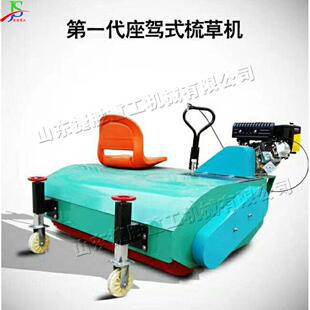 曲棍球场草坪梳理机 座驾式汽油梳草机 校园跑道刷草冲砂清理机