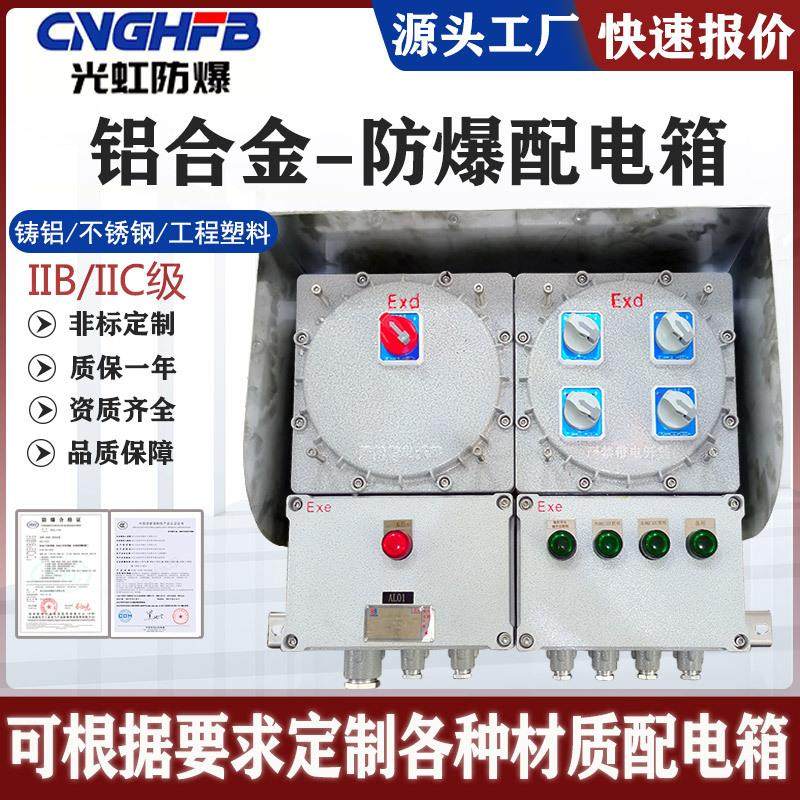 粉尘防爆配电箱铝合金电源检修插座箱IIBT6IIC防爆电气控制柜户外