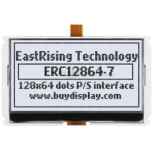 2.9寸128x64图形点阵液晶模块/白底黑字液晶屏/LCD显示屏幕