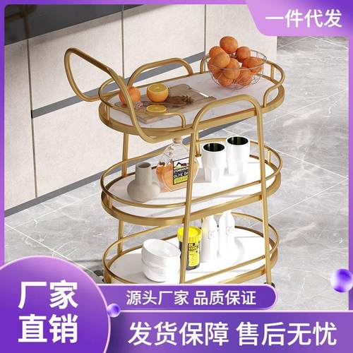 餐车小推车铁艺多功能手推家用茶水车酒店商用餐厅移动蛋糕送餐车