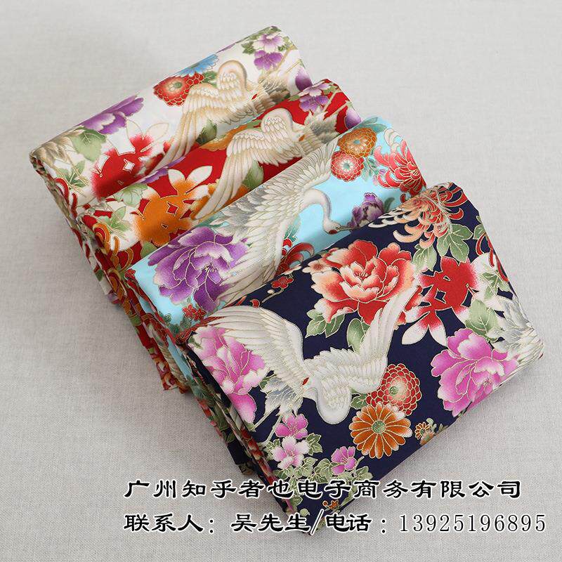 2251#旗袍唐装面料菊花牡丹海绵垫/布料/面料/