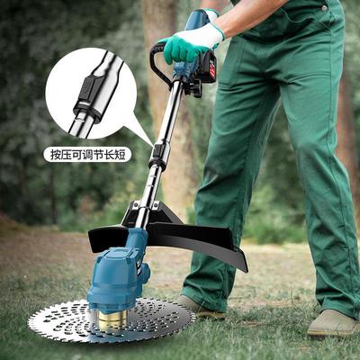 电动割草机小型家用锂电多功能开荒园林农用收割打锄草机除草