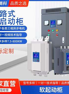 旁路式软启动柜90kw115kw160kw185kw220kw630kw软起动器电动机