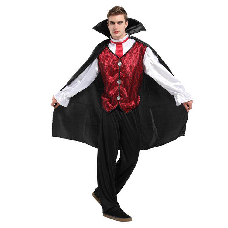 厂家直销万圣节cosplay成人装扮服装 披风斗篷吸血鬼M0148