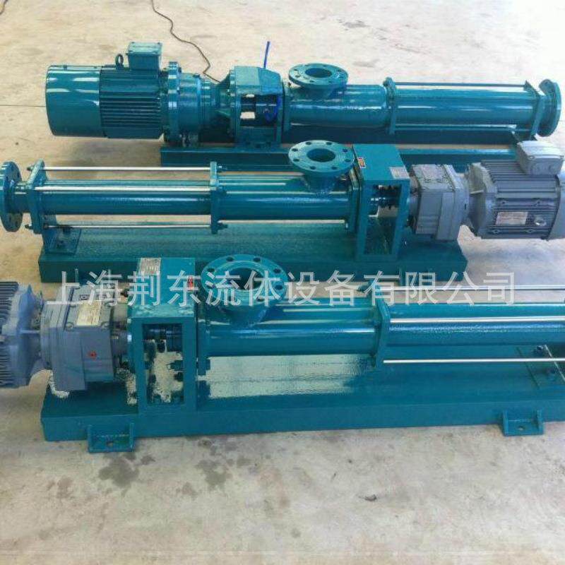 G型单螺杆泵 排污淤泥泵铸铁材质 G型单螺杆泵G35-1污水排污泵