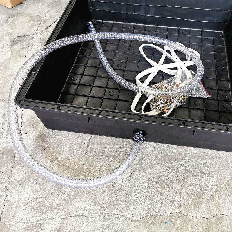 厂家直销蓄电池防水电池盒路灯储能蓄电池专用黑色地埋箱24V200AH